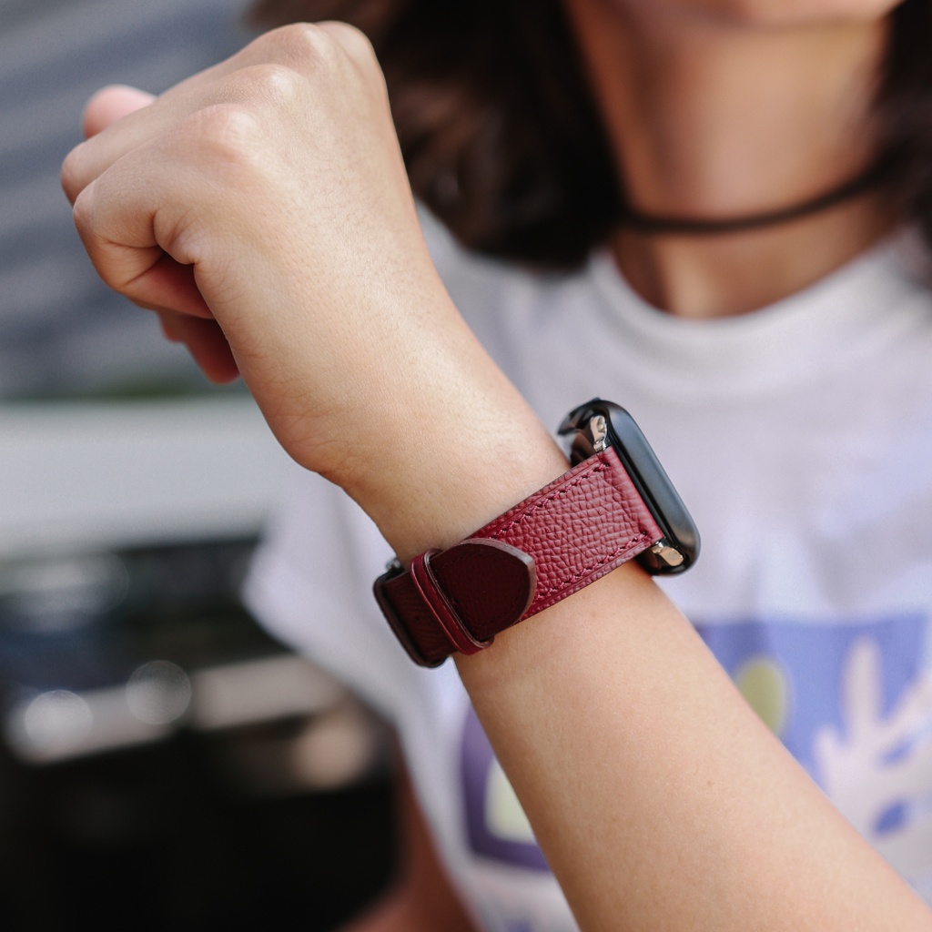 Burgundy apple watch strap outlet